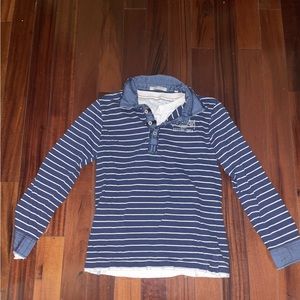 Boy's Scotch Shrunk Striped Long Sleeve Short Size 12
